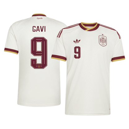 GAVI #9 Spain Mens Away Soccer Jersey World Cup 2026 White