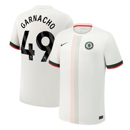 GARNACHO #49 Chelsea Mens Away Soccer Jersey 2025/26 White
