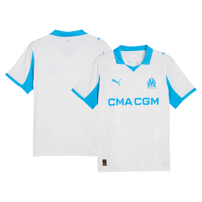Marseille Mens Home Soccer Jersey 2025/26 White