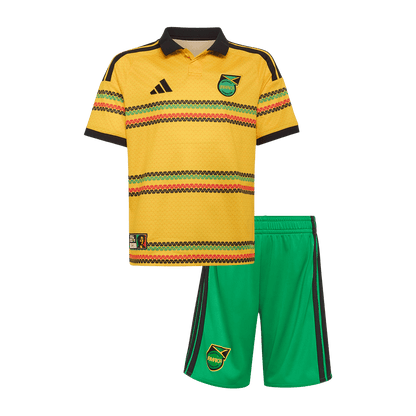 Jamaica Kids Home Soccer Kit World Cup 2026 Yellow&Green