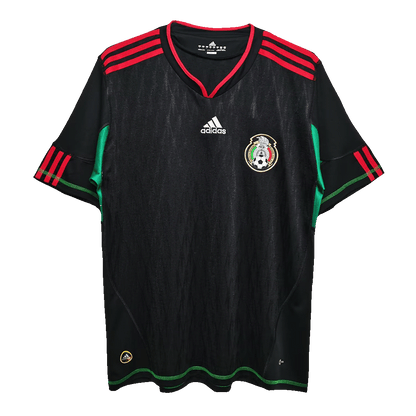 Retro Mexico Mens Away Soccer Jersey 2010 Black