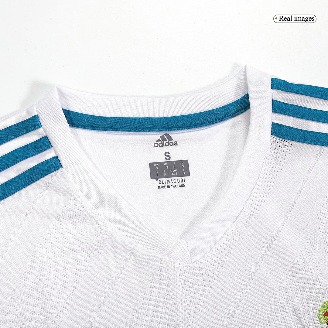 Retro Real Madrid Mens Home Soccer Jersey 2017/18 White