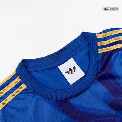 Real Madrid Mens Long Sleeve Soccer Jersey 2025/26 Blue