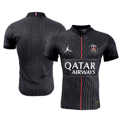 PSG Mens Fourth Away Soccer Jersey 2025/26 Black - Player Version