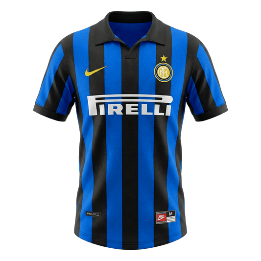 Retro Inter Milan Mens Home Soccer Jersey 1998/99 Blue&Black