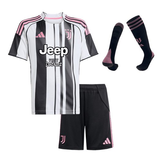 Juventus Kids Home Soccer Full Set 2025/26 Black&White
