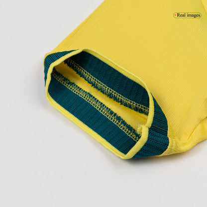 Brazil Kids Home Soccer Kit World Cup 2026 Yellow