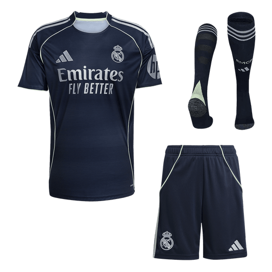 Real Madrid Mens Away Soccer Full Set 2025/26 Navy [PREMIUM]