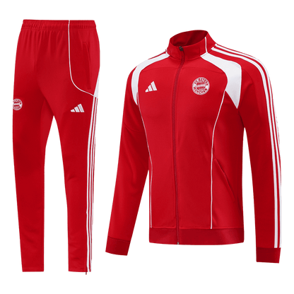 Bayern Munich Mens Training Tracksuit Kit 2025/26 Red