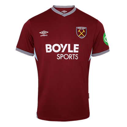 West Ham United Mens Home Soccer Jersey 2025/26 Red