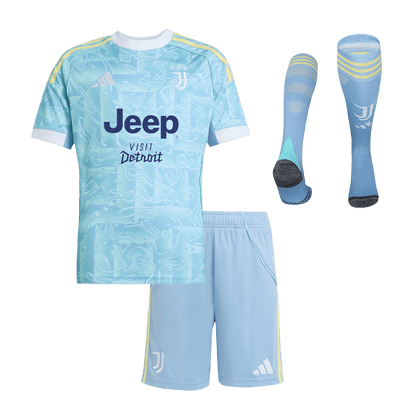 Juventus Kids Away Soccer Full Set 2025/26 Blue