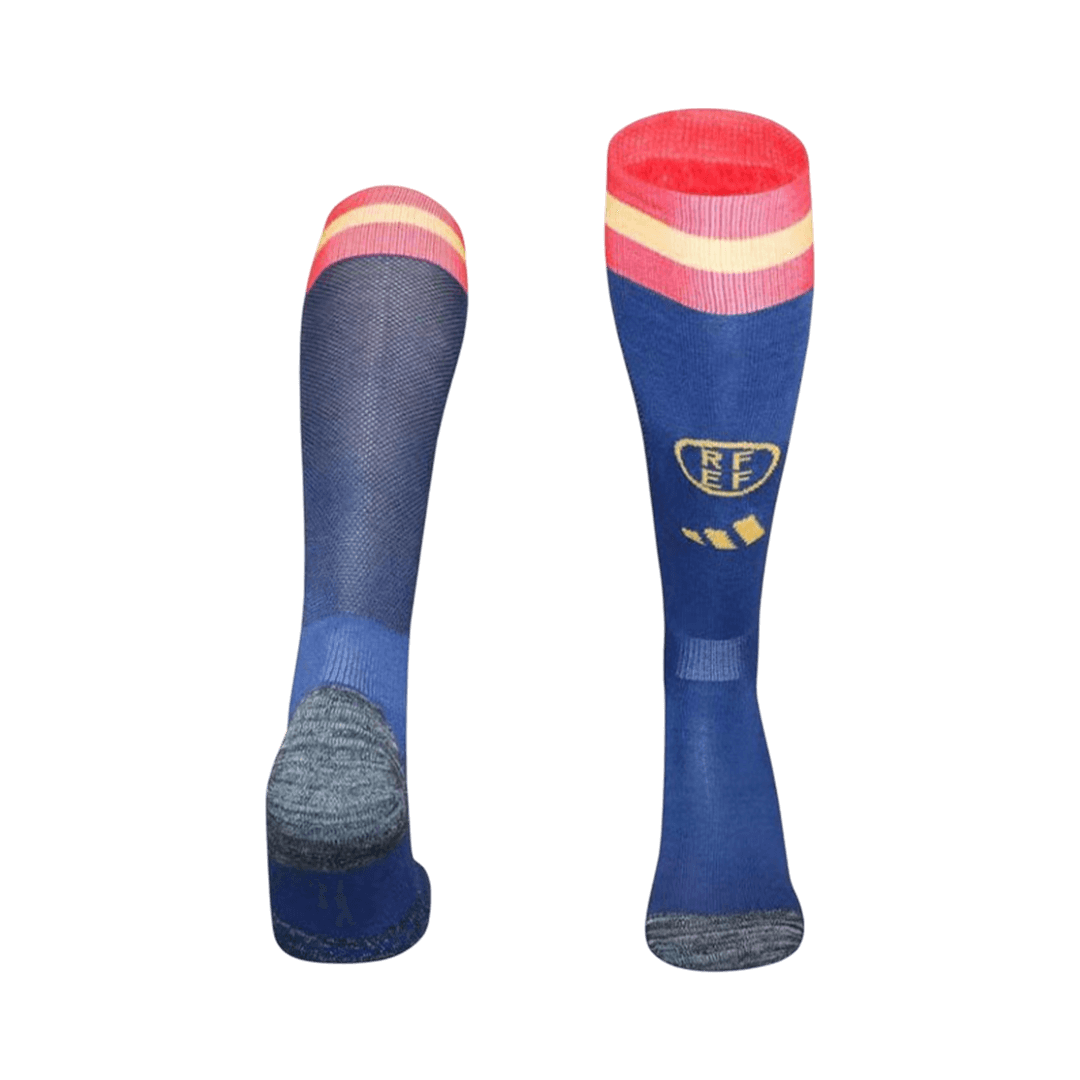 Spain Mens Home Soccer Socks World Cup 2026 Blue [PREMIUM]