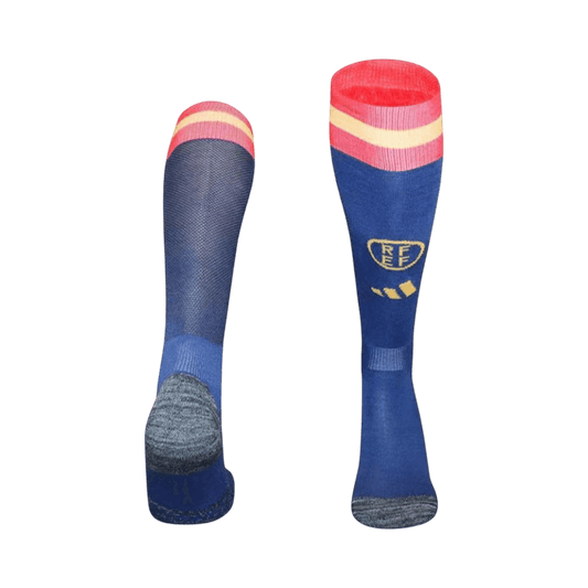 Spain Kids Home Soccer Socks World Cup 2026 Blue [PREMIUM]