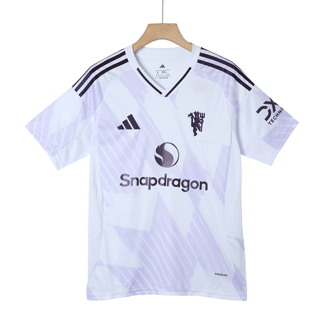 Manchester United Mens Away Soccer Jersey 2025/26 White