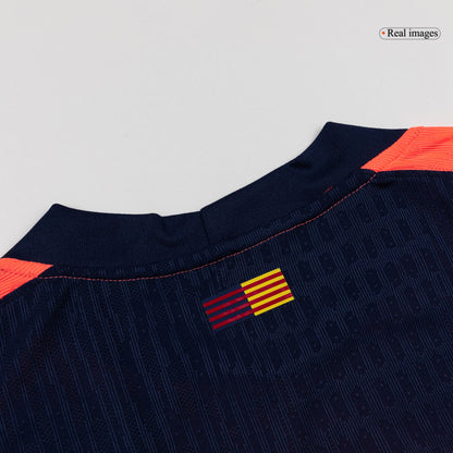 ROONY #28 Barcelona Mens Third Away Soccer Jersey 2025/26 Orange - Player Version