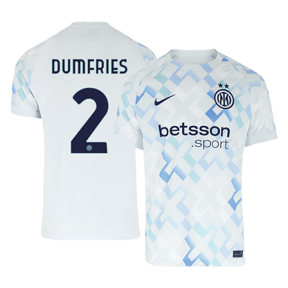 DUMFRIES #2 Inter Milan Mens Away Soccer Jersey 2025/26