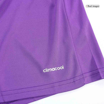 Retro BENZEMA #9 Real Madrid Mens Away Long Sleeve Soccer Jersey 2016/17 Purple