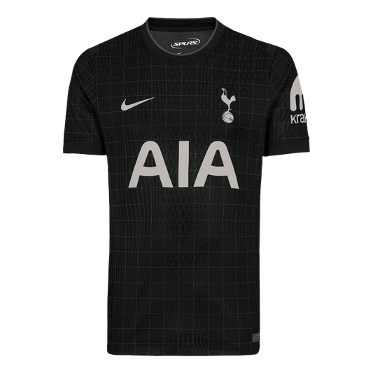 Tottenham Hotspur Mens Away Soccer Jersey 2025/26 Black - Player Version