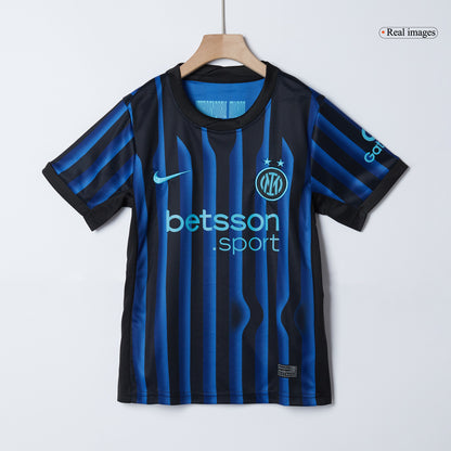 Inter Milan Kids Home Soccer Full Set 2025/26 Blue&Black