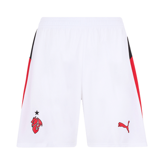 AC Milan Mens Away Soccer Shorts 2025/26 White