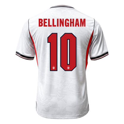 BELLINGHAM #10 England Mens Home Soccer Jersey World Cup 2026 White - Player Version