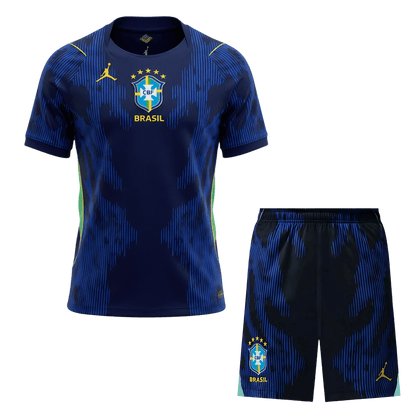 Brazil Mens Away Soccer Kit World Cup 2026 Blue