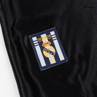 Retro Real Madrid Mens Away Soccer Jersey 1999/01 Black