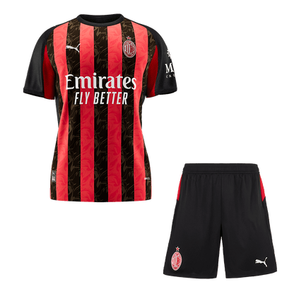 AC Milan Mens Home Soccer Kit 2025/26 Red&Black [PREMIUM]