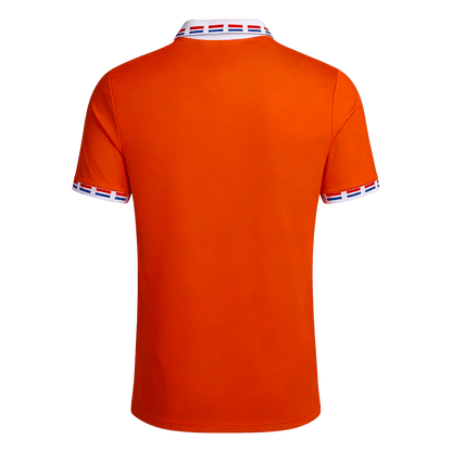Retro Netherlands Mens Home Soccer Jersey 1996 Orange