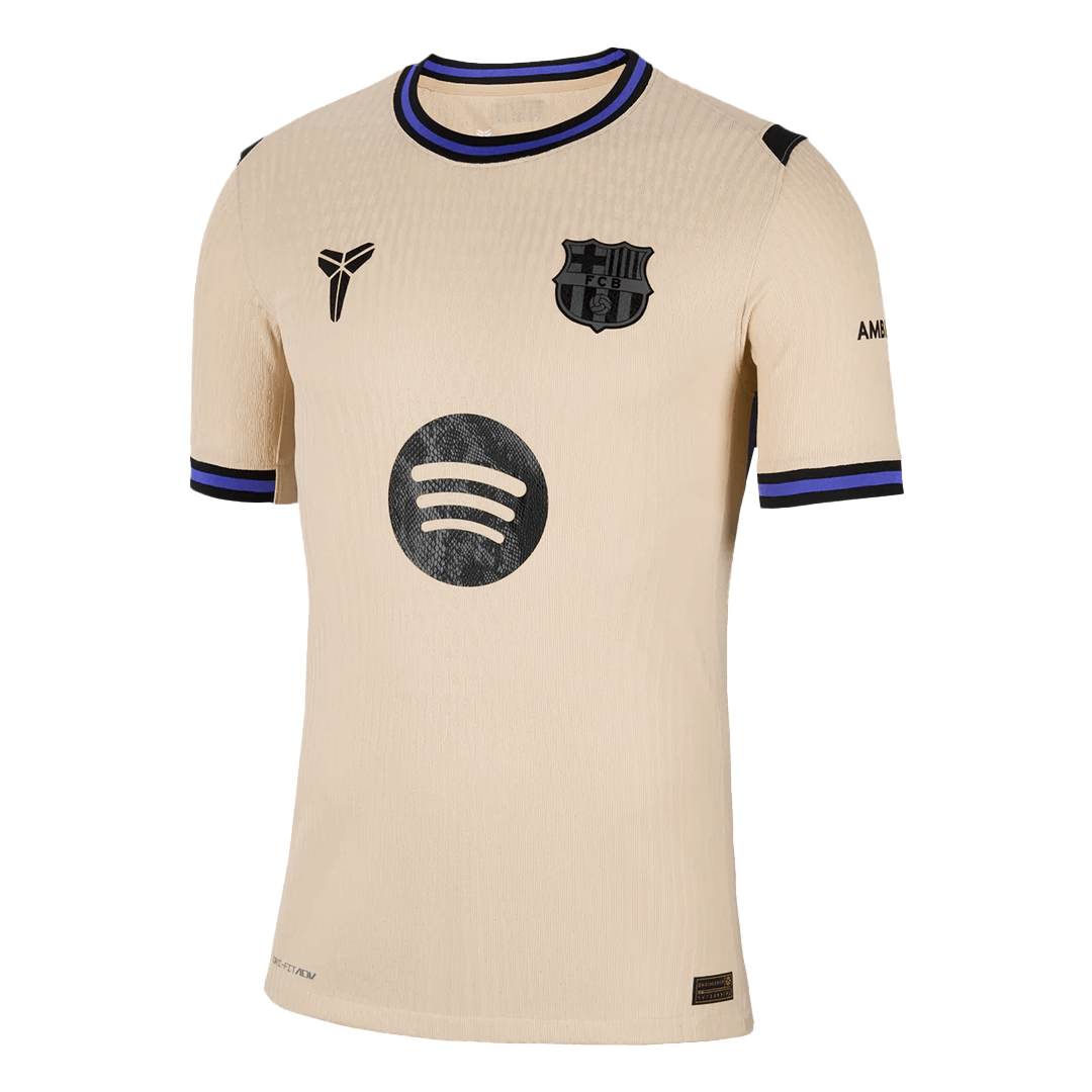 ROONY #28 Barcelona Mens Away Soccer Jersey UCL 2025/26 Yellow - Player Version