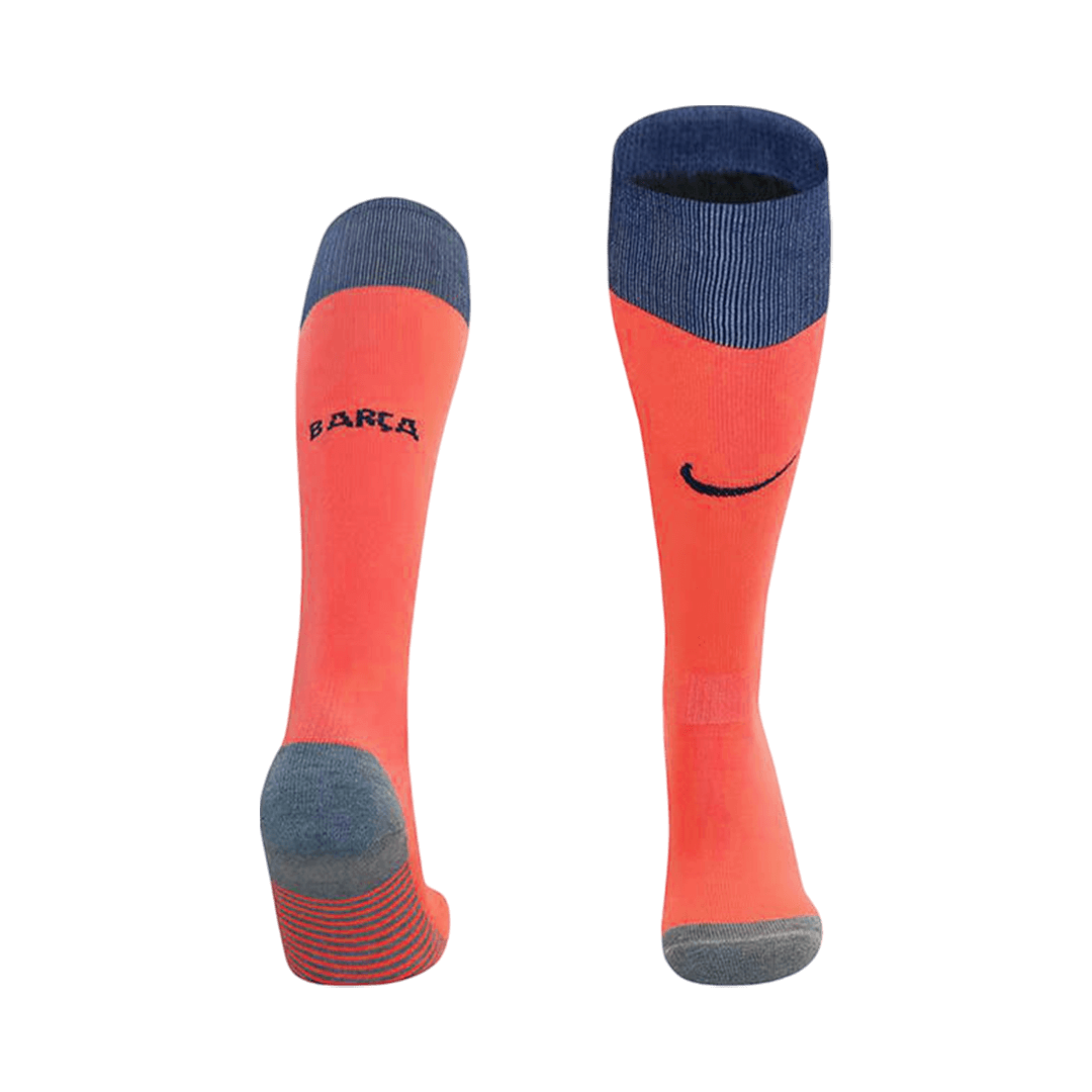 Barcelona Mens Third Away Soccer Socks 2025/26 Orange [PREMIUM]