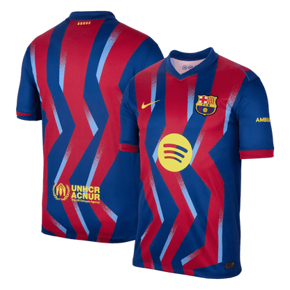 Barcelona Mens Fourth Away Soccer Jersey 2025/26 Red&Blue