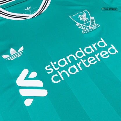 Liverpool Mens Third Away Soccer Kit 2025/26 Green