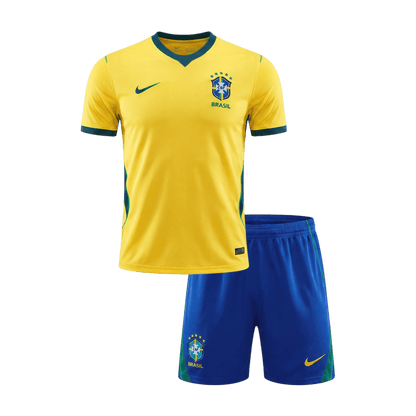 Brazil Kids Home Soccer Kit World Cup 2026 Yellow
