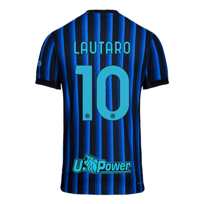 LAUTARO #10 Inter Milan Mens Home Soccer Jersey 2025/26 Blue&Black - Player Version