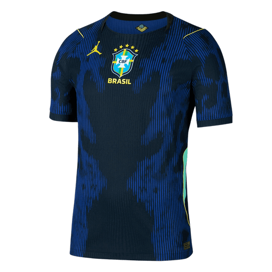 Brazil Mens Away Soccer Jersey World Cup 2026 Navy - Player Version