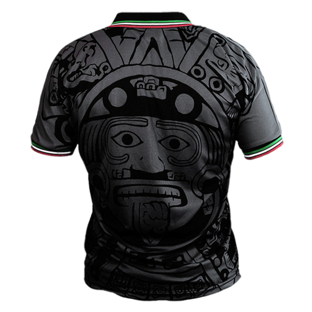 Retro Mexico Mens Soccer Jersey 1998 Black