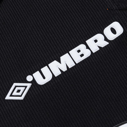Retro Manchester United Mens Away Long Sleeve Soccer Jersey 1998 Black