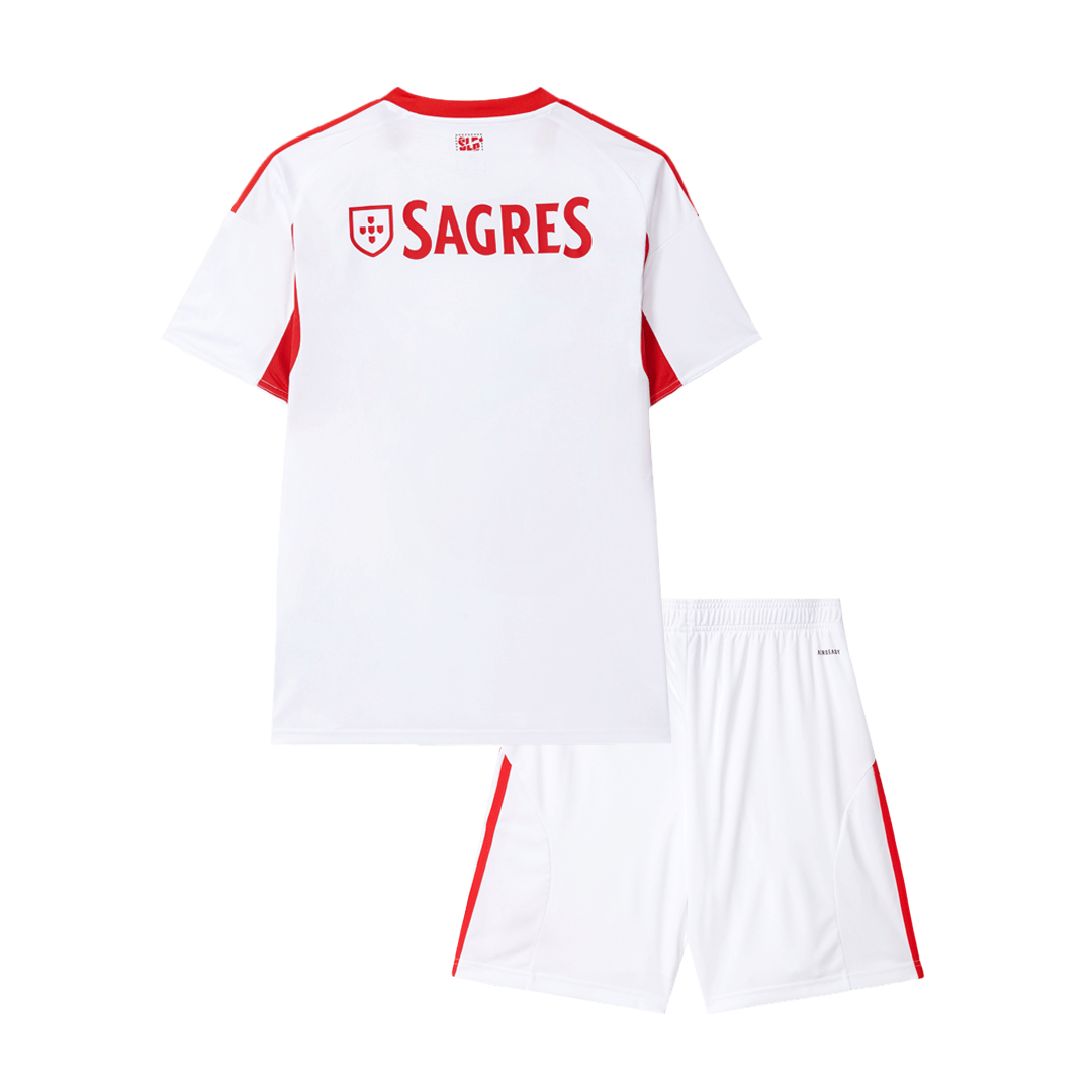 Benfica Kids Third Away Soccer Kit 2025/26 White
