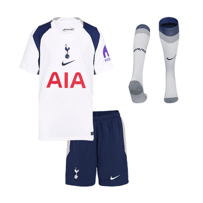Tottenham Hotspur Kids Home Soccer Full Set 2025/26 White
