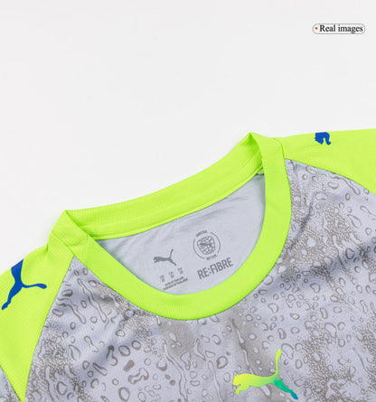 Manchester City Kids Third Away Soccer Full Set 2025/26 Gray