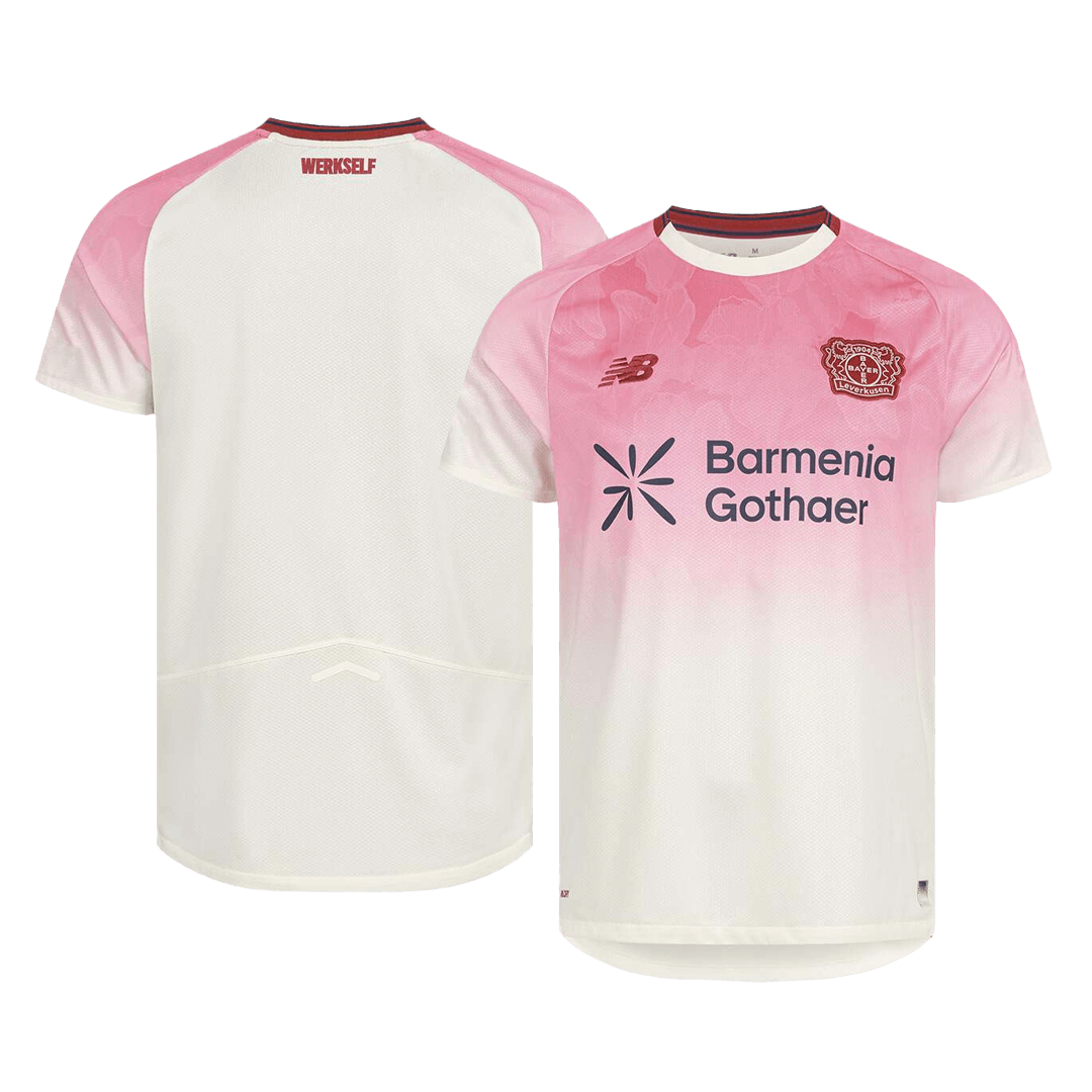 Bayer 04 Leverkusen Mens Away Soccer Jersey 2025/26 Pink