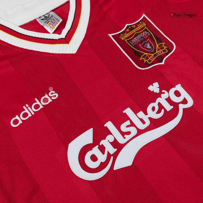 Retro Liverpool Mens Home Soccer Jersey 1995/96 Red