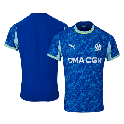 Marseille Mens Third Away Soccer Jersey 2025/26 Blue - Player Version