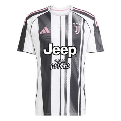 Juventus Mens Home Soccer Full Set 2025/26 Black&White