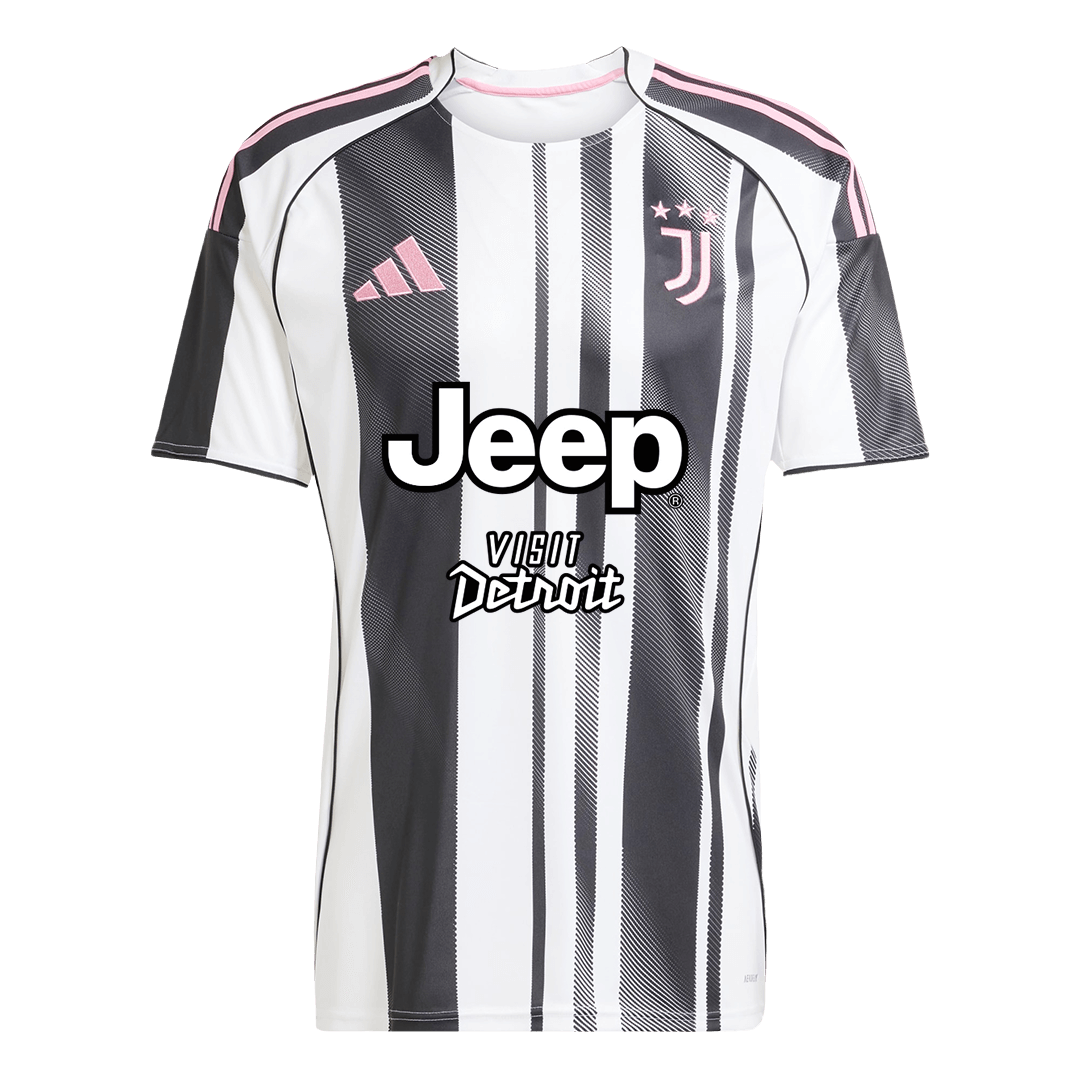 KALULU #15 Juventus Mens Home Soccer Jersey 2025/26 Black&White