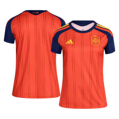 Spain Womens Home Soccer Jersey World Cup 2026 Red