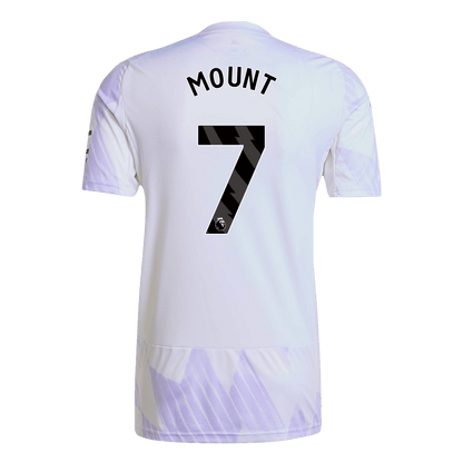 MOUNT #7 Manchester United Mens Away Soccer Jersey 2025/26 White