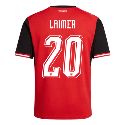 LAIMER #20 Austria Mens Home Soccer Jersey World Cup 2026 Red
