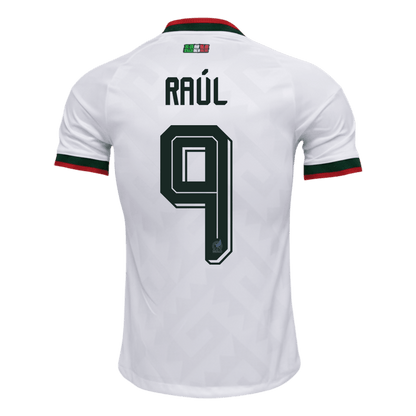 RAÚL #9 Mexico Mens Away Soccer Jersey World Cup 2026 White - Player Version